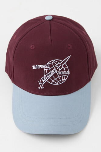 Бейсболка ЗАПОРОЖЕЦ х МУЗЕЙ КОСМОНАВТИКИ Kosmos Bordeaux фото 12