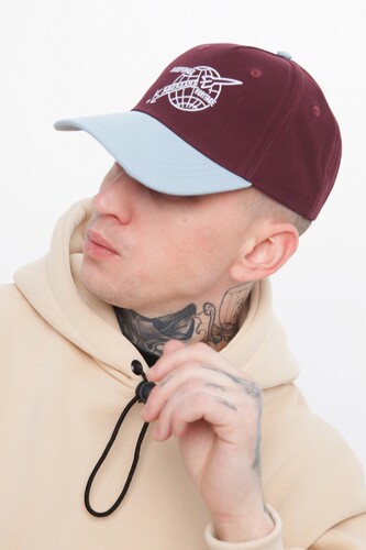 Бейсболка ЗАПОРОЖЕЦ х МУЗЕЙ КОСМОНАВТИКИ Kosmos Bordeaux фото 9