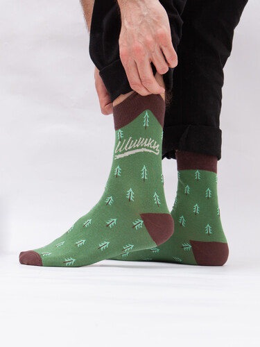 Носки ЗАПОРОЖЕЦ Шишки Зеленый фото 21