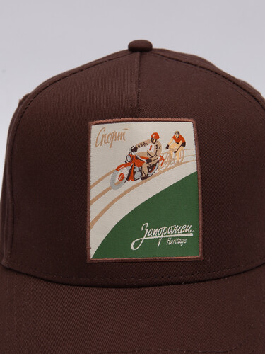 Бейсболка ЗАПОРОЖЕЦ Мото Спорт Коричневый фото 13