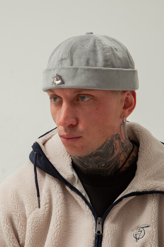 Докер вельветовый ЗАПОРОЖЕЦ Кот Серый фото 6