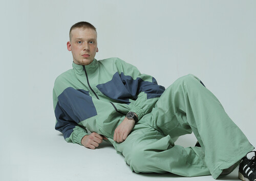 Костюм спортивный NICE TWICE с декоративными вставками Оливковый фото 20