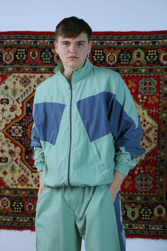 Костюм спортивный NICE TWICE с декоративными вставками Оливковый фото 23