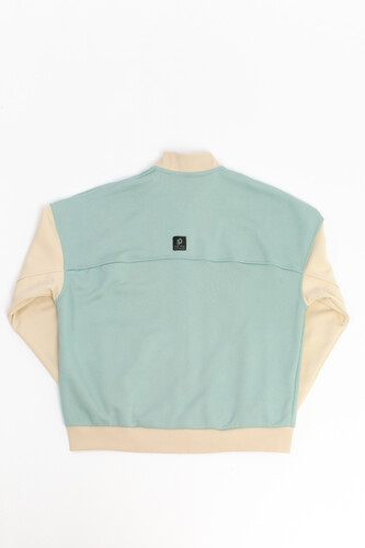 Толстовка без капюшона SEA-PEA СLOTHING женская Мятный/Бежевый фото 8