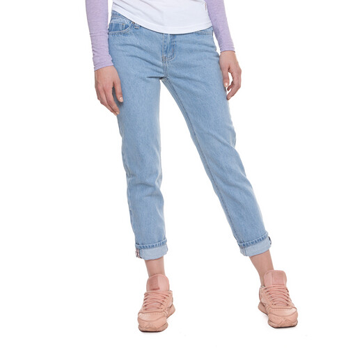 Джинсы ЗАПОРОЖЕЦ Ladies Denim Zap Boyfriend Flex женские Light Blue фото 15