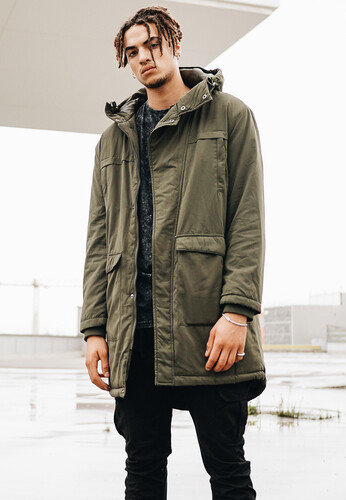Куртка URBAN CLASSICS Cotton Peached Canvas Parka Olive фото 5
