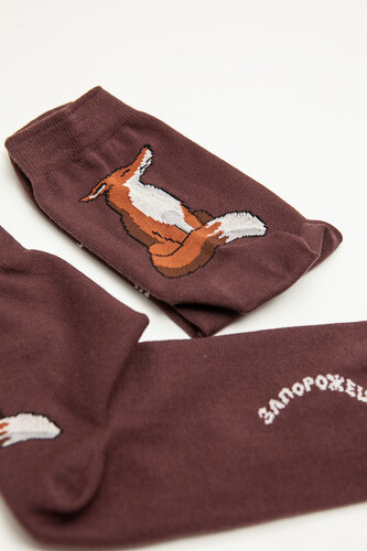 Носки ЗАПОРОЖЕЦ Лиса Коричневый фото 34