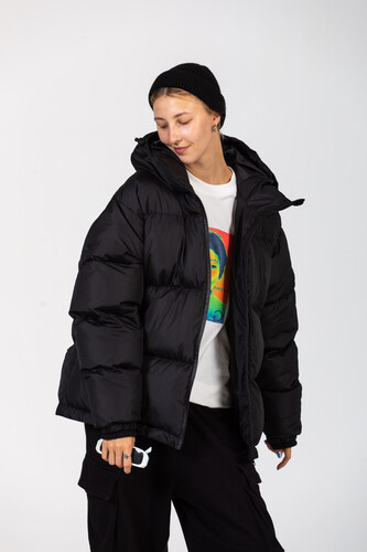 Пуховик OBANZE WATAGA Горилла Черный фото 14