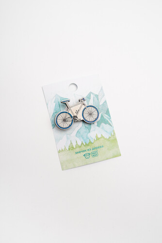 Значок деревянный WAF-WAF Велосипед фото 5