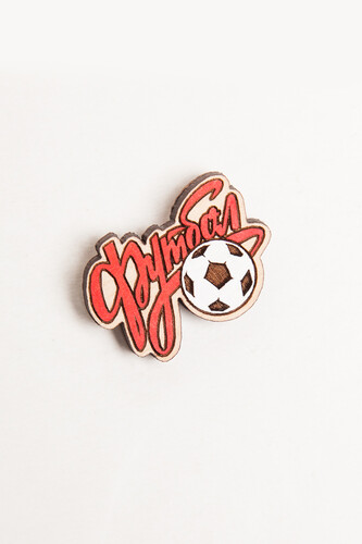 Значок ЗАПОРОЖЕЦ х WAF-WAF Надпись и Мяч фото 3