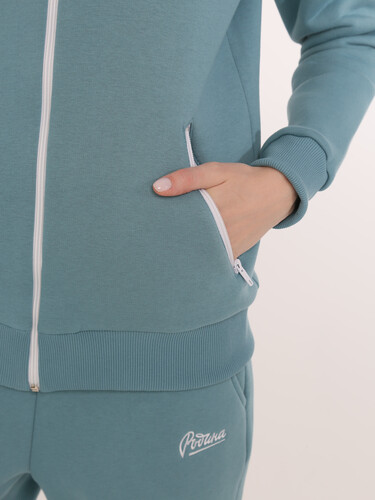 Олимпийка с начесом РОДИНА Base (женская) Деним фото 7