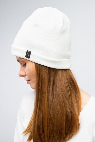 Шапка SEA-PEA СLOTHING Two (с флисом) Молочный фото 9