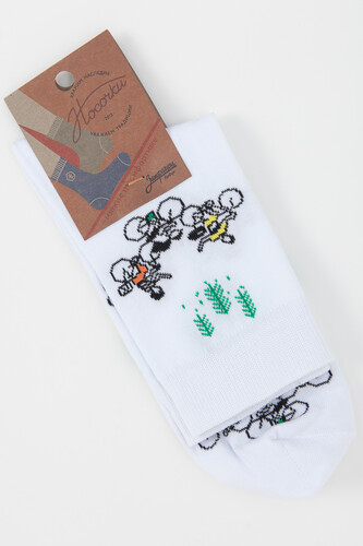 Носки ЗАПОРОЖЕЦ Велосипедисты Белый фото 6