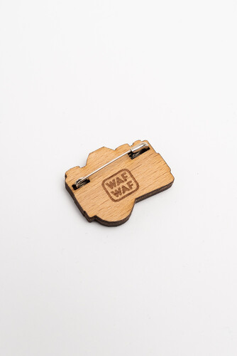 Значок деревянный WAF-WAF Фотокамера фото 6
