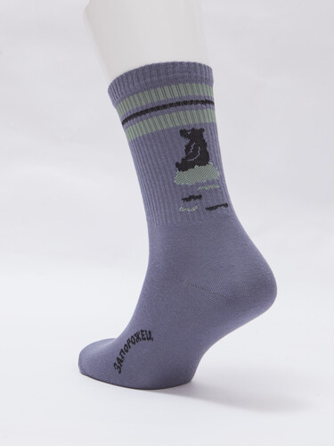 Носки ЗАПОРОЖЕЦ Спорт Мишка Серый фото 20