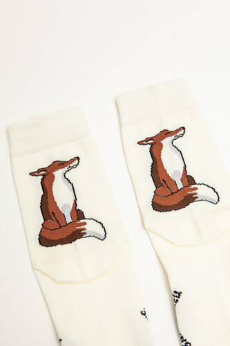 Носки ЗАПОРОЖЕЦ Лиса Молочный фото 33