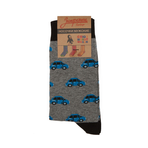 Носки ЗАПОРОЖЕЦ Машинки Серый фото 5