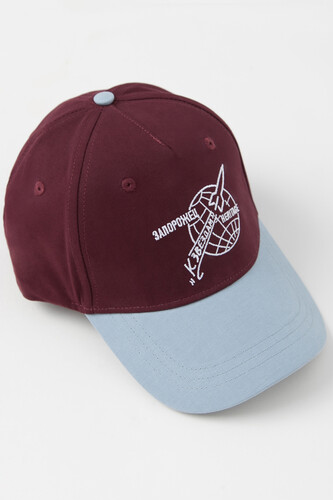 Бейсболка ЗАПОРОЖЕЦ х МУЗЕЙ КОСМОНАВТИКИ Kosmos Bordeaux фото 9