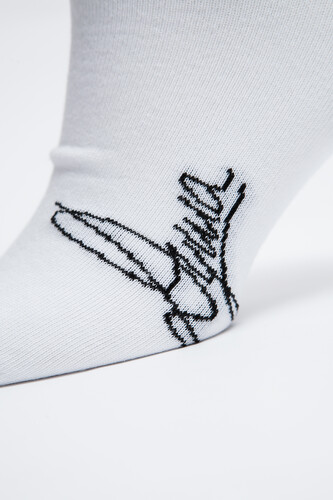 Носки ЗАПОРОЖЕЦ Душа каллиграфия короткие Белый фото 7