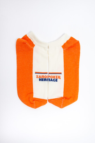 Носки ЗАПОРОЖЕЦ Ретро короткие Молочный/Рыжий фото 13