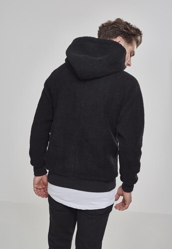 Толстовка URBAN CLASSICS Sherpa Hoody Black фото 9