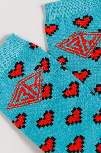 Носки ЗАПОРОЖЕЦ Сердечки Светло-Зеленый фото 7