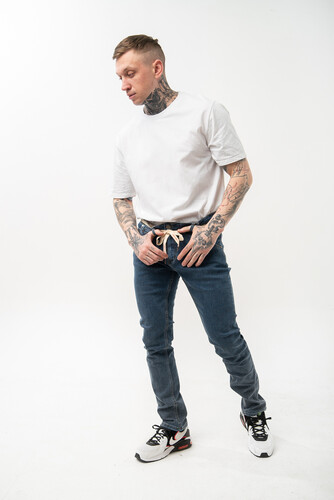 Джинсы SKILLS Slim Flex Blue фото 12