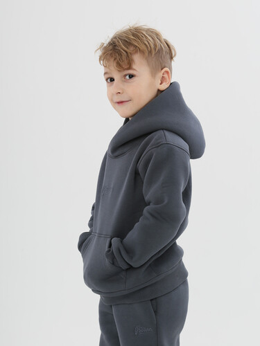 Костюм с начесом РОДИНА Оверсайз (подростковый) Серо-Голубой фото 8