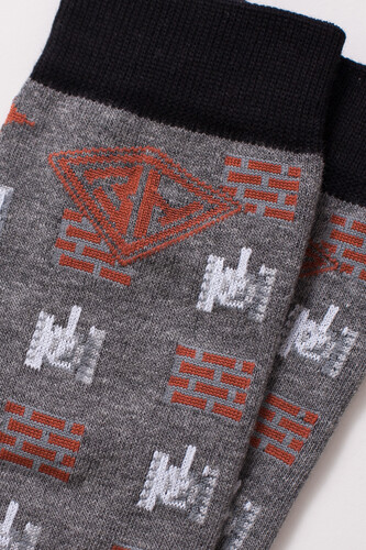Носки ЗАПОРОЖЕЦ Танк Серый Меланж фото 6