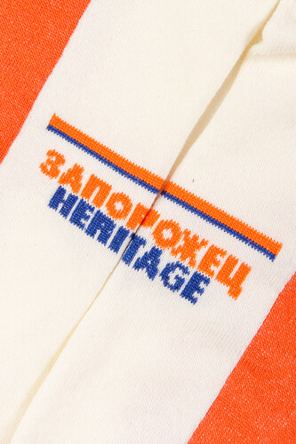 Носки ЗАПОРОЖЕЦ Ретро короткие Молочный/Рыжий фото 12