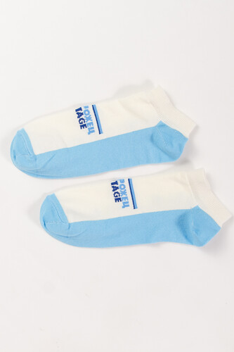 Носки ЗАПОРОЖЕЦ Ретро короткие Молочный/Голубой фото 11