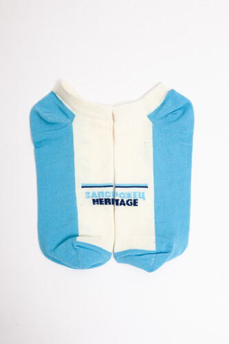 Носки ЗАПОРОЖЕЦ Ретро короткие Молочный/Голубой фото 13