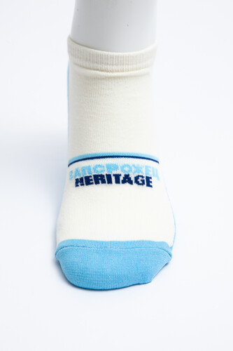 Носки ЗАПОРОЖЕЦ Ретро короткие Молочный/Голубой фото 15
