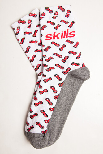 Носки SKILLS Цепи Белый-Красный фото 8
