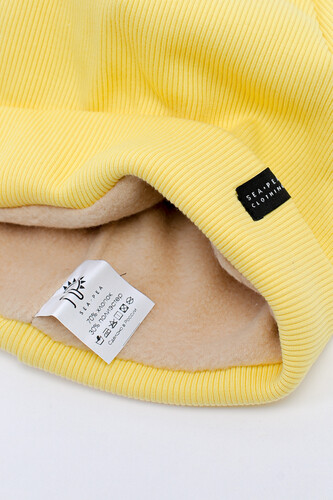 Шапка SEA-PEA СLOTHING Two (с флисом) Банановый фото 6