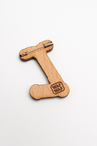 Значок деревянный WAF-WAF Самокат фото 6