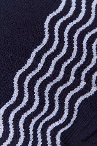 Носки ЗАПОРОЖЕЦ Волны короткие Сине-Белый фото 7