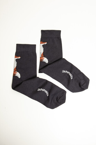 Носки ЗАПОРОЖЕЦ Лиса Темно-Серый фото 7