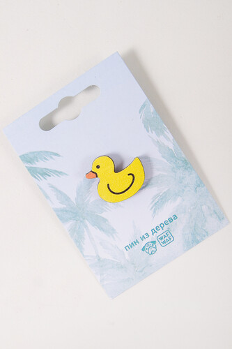 Пин деревянный WAF-WAF Уточка (Желтый) фото 5