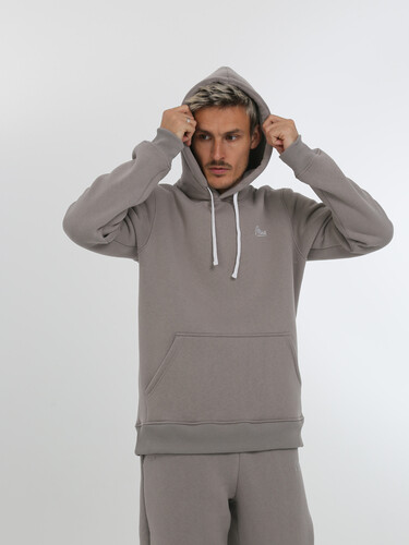 Худи с начесом РОДИНА Base (мужское) Серый фото 4