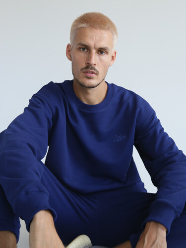 Свитшот РОДИНА Оверсайз (мужской) Нэви фото 5