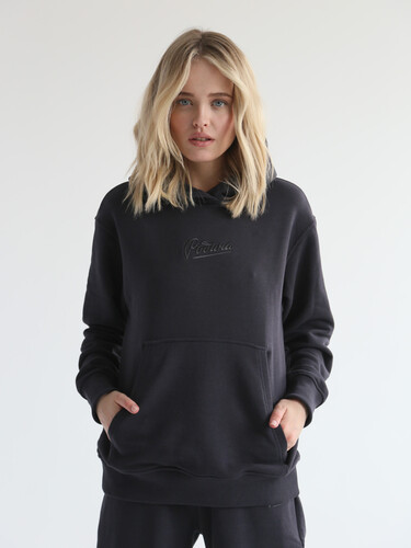 Худи РОДИНА Оверсайз (женское) Черный фото 4