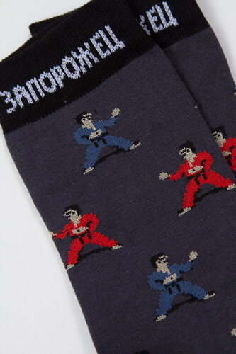 Носки ЗАПОРОЖЕЦ Каратисты Темно-Синий фото 7