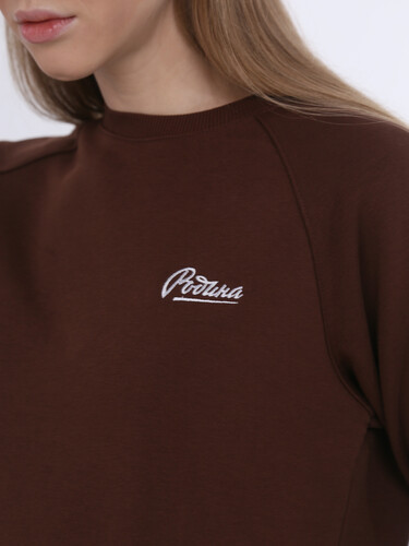 Свитшот РОДИНА Base (женский) Шоколад фото 6