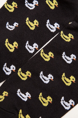 Носки ЗАПОРОЖЕЦ Утята короткие Черный фото 6