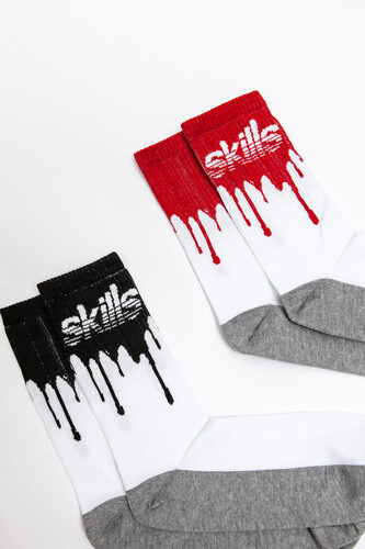 Набор носков SKILLS Кровь/Нефть Разноцветный фото 4