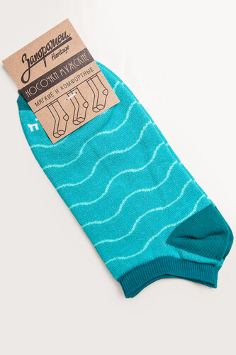 Носки ЗАПОРОЖЕЦ Волны короткие Светло-Зеленый фото 5