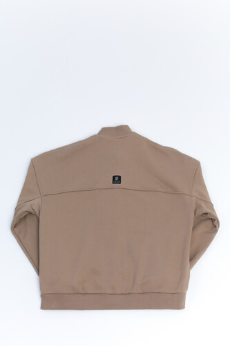 Толстовка без капюшона SEA-PEA СLOTHING женская Серо-Бежевый фото 8