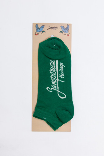 Носки ЗАПОРОЖЕЦ Лого короткие Зеленый фото 3