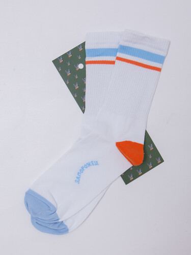 Носки ЗАПОРОЖЕЦ Спорт Спорт Белый/Оранжевый фото 9